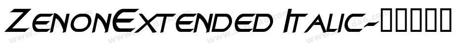 ZenonExtended Italic字体转换